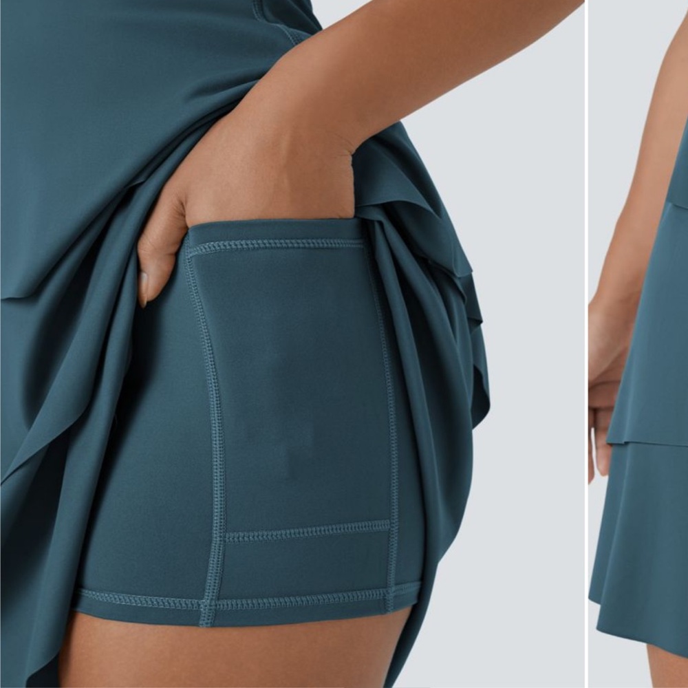 Halara softlyzero tiered ruffle dance mini dress … - image 2